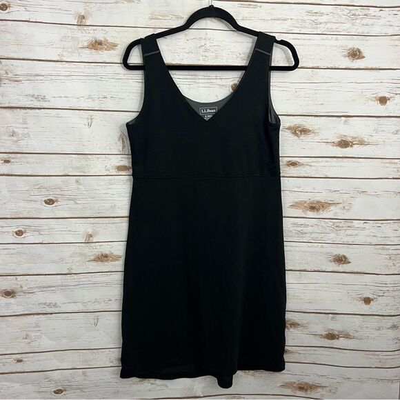 LL Bean Black Tank Outdoor Active Athletic Hiking Dress - Picture 1 of 4
